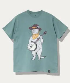 【新品未使用】ゴースローキャラバン　USA/C バンジョー猫　半袖Tシャツ　Mのサムネイル