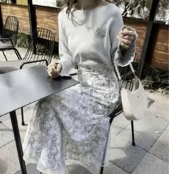 NICE CLAUP ナイスクラップ 儚げ推され ロングマーメイドスカート