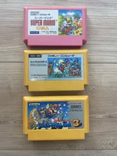 スーパーマリオゲームカートリッジ3点セット