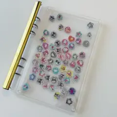 サンリオ　おはじきシール　シェイカーバインダー　シャカシャカ