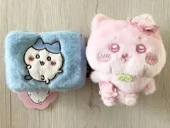 nikosa様専用　ぬいぱれっと　さくらいろ　ハチワレ　ふわふわポーチ2種セット
