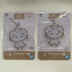 ポケモン ポケピース 一番くじ H賞 ワッペンチャーム ニャスパー 2点セット