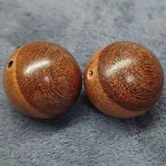 C75　大珠　白檀（サンダルウッド）19.2ミリ