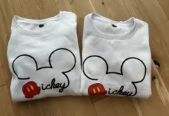 ディズニー　ペアルック　トレーナー　ミッキー