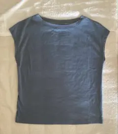 無印良品 フレンチスリーブ ブルー