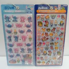 正規品　ボンボンドロップシール　ディズニー　スティッチ　ズートピア　mini