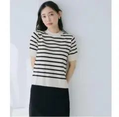 coca ボーダー 半袖 ニット Mサイズ　未使用品