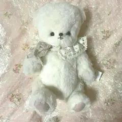 国内作家様　テディベア　ぬいぐるみ　白くま ホワイトふわふわくまさん(テディベア/熊/クマ/ぬいぐるみ) | Pay ID