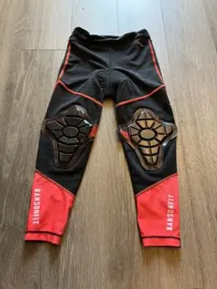 【週末限定価格】Bansonfit パッド付きレギンス 黒/赤 ランバイク