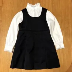 フォーマル 黒　冠婚葬祭　発表会　入学式など ワンピース110 ブラウス120