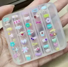 シリコンモールド　レジン 粘土ハンドメイドパーツ装飾 ミニサイズ 封入