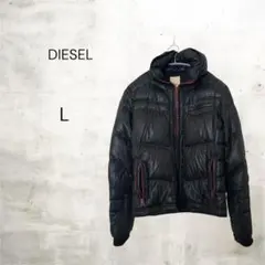 ディーゼル DIESEL ダウンジャケット 黒 L