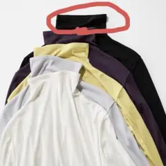 美品★シアージャージータートルネックT ★ユニクロ黒Sサイズ