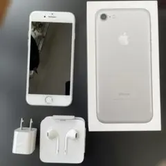 iPhone 7 32GB シルバー 本体 純正箱 充電器・イヤフォン付き