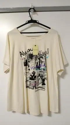 【新品未使用】ニッセン 大きいサイズ レディース Tシャツ オリーブデオリーブ