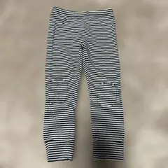 MINGO ストライプ レギンス 95%コットン