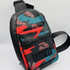 コーチ ボディバッグ カモフラージュ柄 59901 コンバーチブルパック 美品