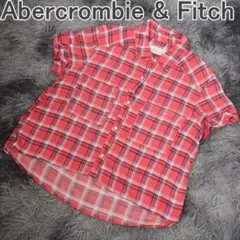 Abercrombie&Fitch 半袖シャツ チェック ピンク XSのサムネイル