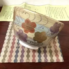 京焼　加藤松香 金霞流水絵 茶碗 抹茶碗 茶道具　共箱