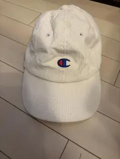 Champion コーデュロイキャップ ホワイト
