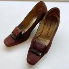 【値下げ不可】Yves Saint Laurent スエードパンプス 36サイズ