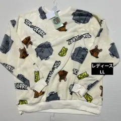 レディース　LL トムとジェリー　フリース　プルオーバー　ルームウェア