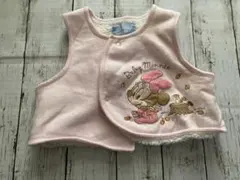 ミニーちゃん　ボアベスト　ピンク