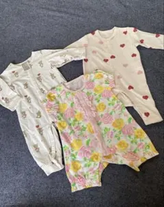 ベビー服まとめ売り　女の子　春夏秋　60cm 70cm ロンパース　長袖　半袖のサムネイル