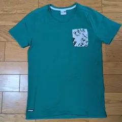 PUMA グリーン Tシャツ M 迷彩ポケット付き
