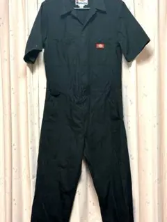 Dickies ブラック オーバーオール
