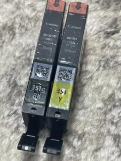 キャノン純正インク 351 ブラック、シアン - メルカリ