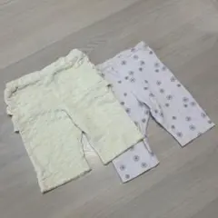 petitmain プティマイン ひざ丈パンツ2枚＋おまけTシャツ付き