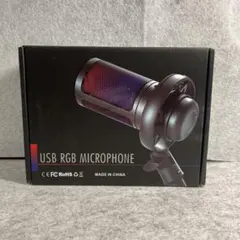 USB コンデンサーマイク ゲーミングマイク PC マイク RGBライティング