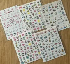 【おまけつき】キティ　ネイルシール5枚セット