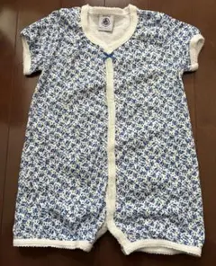 PETIT BATEAU プチバトー ロンパース 花柄 半袖 67cm