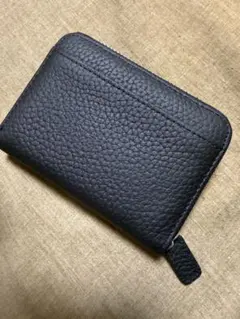 ミニ財布アンチスクラッチ折りたたみ男女兼用二つ折り財布　ブラック