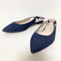 chay DIANA ダイアナ パール デニム フラットシューズ 24cmのサムネイル