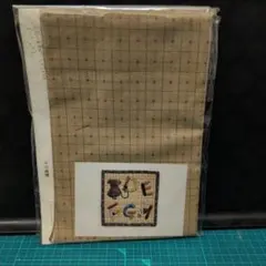 犬デザインの綿生地 20x25cm