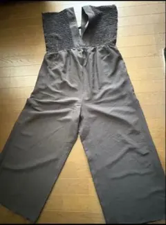 グローバルワーク新品 シャーリングサロペット ブラック Mのサムネイル
