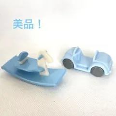 ☆【美品!!】シルバニアファミリー 赤ちゃん木馬 赤ちゃん車 水色　赤ちゃん小物