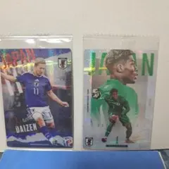 サッカー日本代表 前田大然 鈴木彩艶 カード 2枚セット