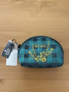 MARY QUANT ポーチ チェック柄 刺繍のサムネイル