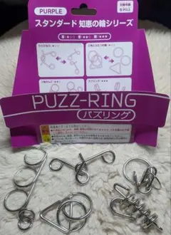 知恵の輪 ハナヤマ パズリング シリーズ PURPLEのサムネイル