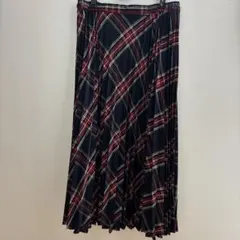 AMERICAN HOLIC ネイビー チェック プリーツスカート Fサイズ