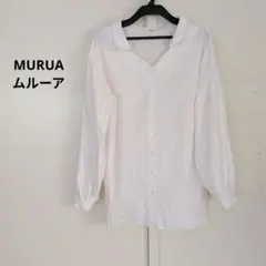 【値下げ】MURUA ムルーア ホワイト 長袖シャツ 白