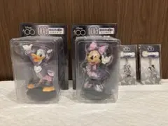Disney 100 くじ ドナルドダック & ミニーマウス フィギュアセット