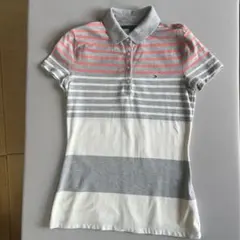 Tommy Hilfiger ストライプ ポロシャツ Mサイズ