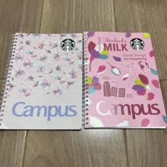 Campus スターバックスコラボ ノート 2冊セット　桜　SAKURA