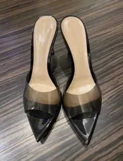 新品ジャンヴィトロッシGianvito Rossiトングサンダル黒#36 - メルカリ
