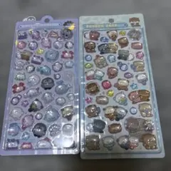 正規品 ボンボンドロップシール ぷかぷか（ラメ多め）カワウソ2枚セットのサムネイル